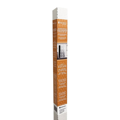 Renin BP210K-04800-AL Door Hardware and Track Set, 48 in L Track, Aluminum