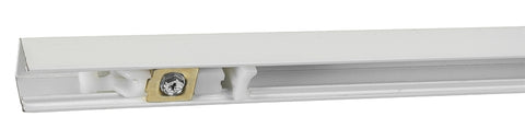 Renin BF1700-04800-BW Hardware Track Set, 48 in L Track, Steel, For: 3/4 to 1-3/4 in THK Bi-Fold Doors