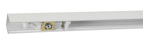 Renin BF1700-06000-BW Hardware Track Set, 60 in L Track, Steel, White, For: 3/4 to 1-3/4 in THK Bi-Fold Doors