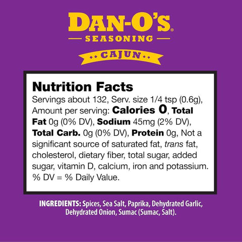 Dan-O's Cajun Seasoning 2.8 oz