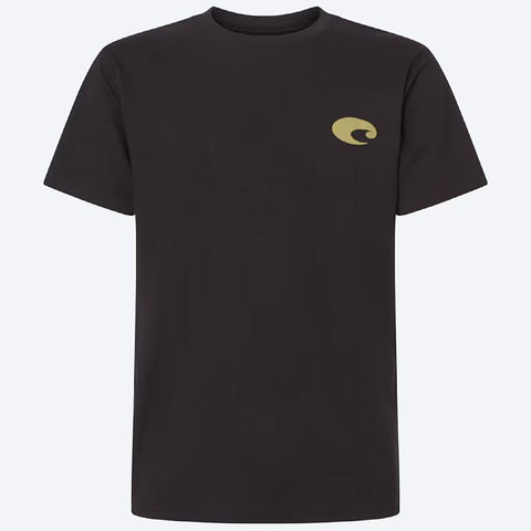 Costa M Short Sleeve Men's Crew Neck Black Species Shield Tee Shirt
