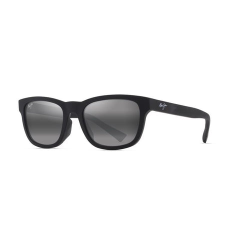 Maui Jim Kapii Unisex Matte Black Frame Neutral Gray Lens Polarized Sunglasses
