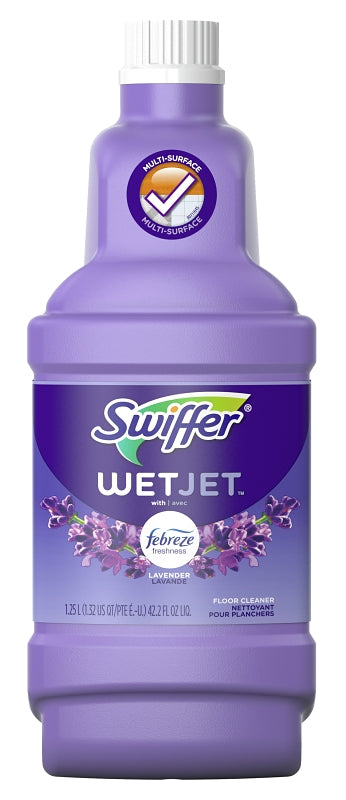 Swiffer 77811 Floor Cleaner, 42.2 oz Bottle, Liquid, Perfume, Clear