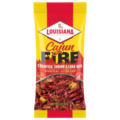 Louisiana Fish Fry Seafood Boil - Cajun Fire Seafood Seasoning 14 oz