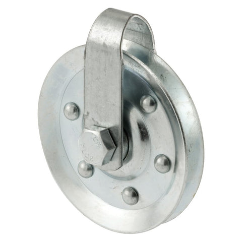 Prime-Line GD 52109 Pulley with Strap and Axle Bolt, 3 in Dia, 5/16 in Dia Bore, Steel