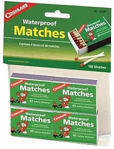 Coghlan's 940BP Waterproof Matches, 40-Stick, Wood Stick