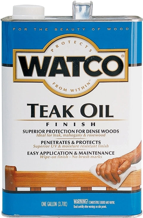 WATCO 67132 Teak Oil, Liquid, 1 gal Can, Pack of 2
