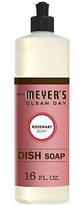 Mrs. Meyer's 17451 Dish Soap, 16 oz, Liquid, Rosemary, Colorless