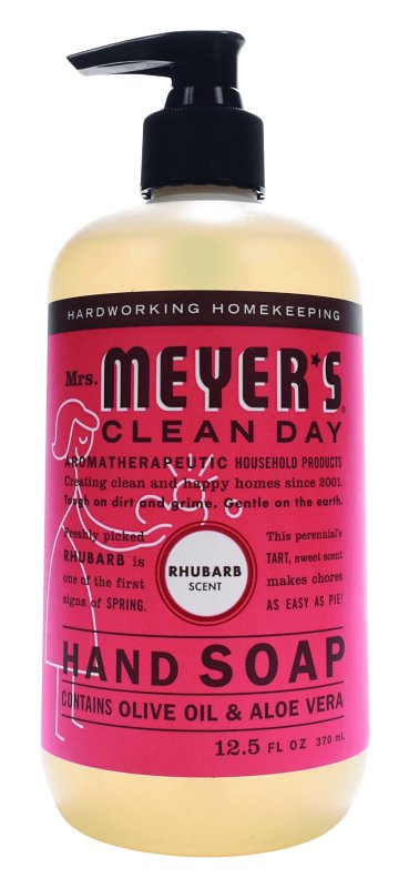 Mrs. Meyer's 17462 Hand Soap, Liquid, Rhubarb, 12.5 oz Bottle