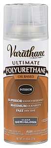 Varathane 6081 Polyurethane, Semi-Gloss, Liquid, Clear, 11.25 oz, Aerosol Can