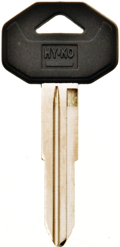 Hy-Ko 12005MIT1 Automotive Key Blank, Brass/Plastic, Nickel, For: Mitsubishi Vehicle Locks, Pack of 5