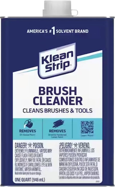 Klean Strip QBC12C Brush Cleaner, Liquid, 1 qt