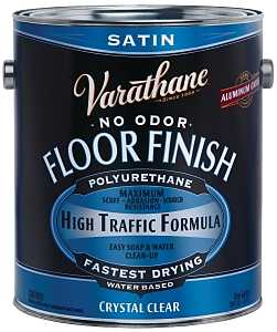 Rust-Oleum 230231 Crystal Clear Floor Finish, Liquid, Crystal Clear, 1 gal, Can, Pack of 2