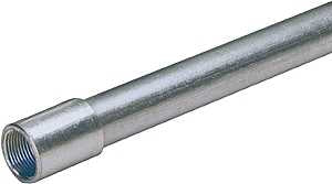 Allied Tube & Conduit 103051 Conduit, 0.84 in OD, 1/2 in, 10 ft L, Steel, Galvanized