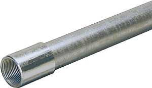 Allied Tube & Conduit 103077 Conduit, Rigid, 1.31 in OD, 1 in, 10 ft L, Steel, Galvanized