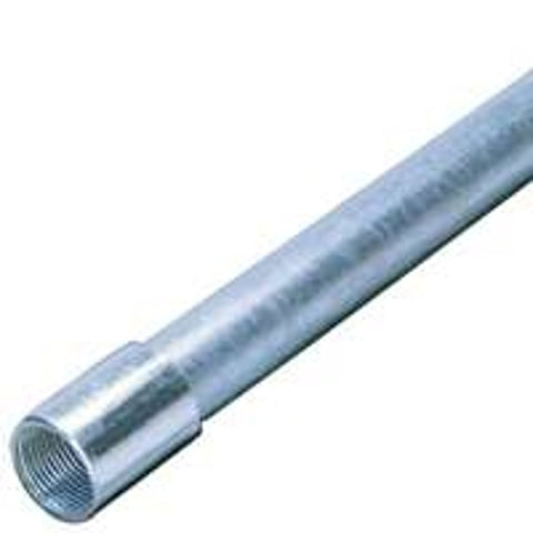 Allied Tube & Conduit 103093 Conduit, Rigid, 1.9 in OD, 1-1/2 in, 10 ft L, Steel, Galvanized