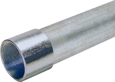 Allied Tube & Conduit 103101 Conduit, Rigid, 2-3/8 in OD, 2 in, 10 ft L, Steel, Galvanized