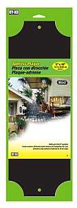 Hy-Ko AK-410 House Number Plate Kit, 14 in L, 5 in W, Plastic, Black, Pack of 3