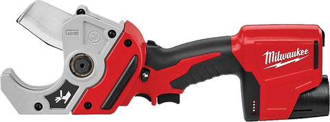 Milwaukee 2470-21 Plastic Pipe Shear Kit, Battery Included, 12 V, 1.5 Ah, 2 in Cutting Capacity, Switch Control