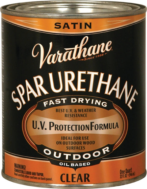 Varathane 242183H Polyurethane, Liquid, Clear, 1 qt, Can