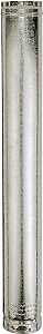 AmeriVent 3E4 Type B Gas Vent Pipe, 3 in OD, 4 ft L, Aluminum/Galvanized Steel