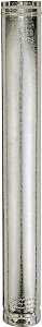 AmeriVent 4E4 Type B Gas Vent Pipe, 4 in OD, 4 ft L, Galvanized Steel