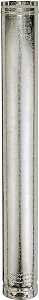 AmeriVent 5E5 Type B Gas Vent Pipe, 5 in OD, 5 ft L, Aluminum/Galvanized Steel