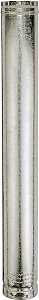 AmeriVent 6E3 Type B Gas Vent Pipe, 6 in OD, 3 ft L, Galvanized Steel, Pack of 6