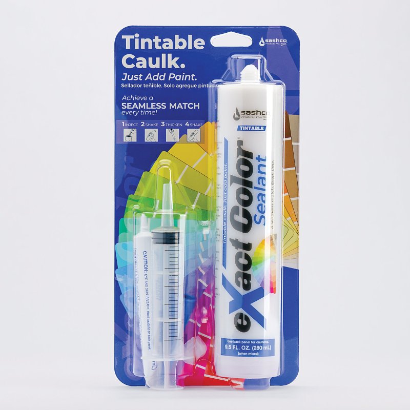 Sashco 12030 Tintable Caulk DIY Kit, White, 4 to 5 days Curing, 40 to ...
