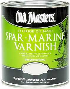 Old Masters 92504 Spar Varnish, Semi-Gloss, Liquid, 4 qt, Can