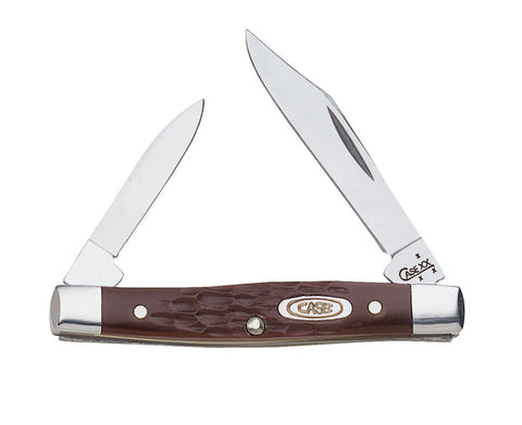 Case Working Small Pen Stainless Steel Pocket Knife Brown