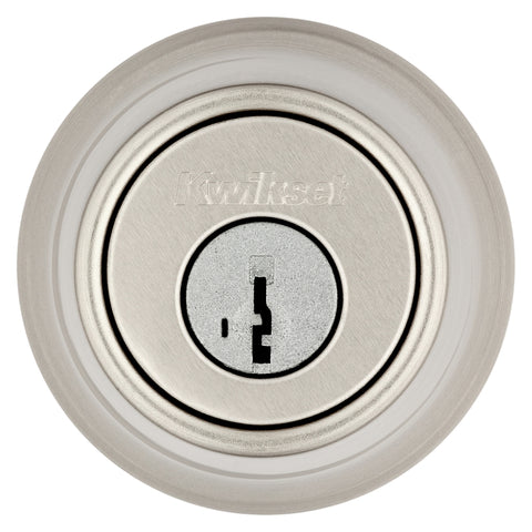 Kwikset 660 15 RCAL RCS Deadbolt, Metal, Satin Nickel, 2-3/8, 2-3/4 in Backset, K3 Keyway, 1-3/4 to 1-3/8 in Thick Door