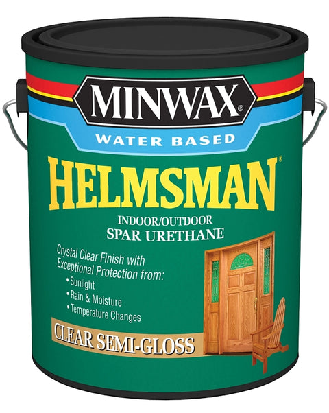 Minwax Helmsman 710510000 Spar Varnish, Semi-Gloss, Crystal Clear, Liquid, 1 gal, Can, Pack of 2