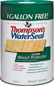 Thompson's WaterSeal TH.090001-06 Wood Sealer, Transparent, Liquid, Clear, 6 gal