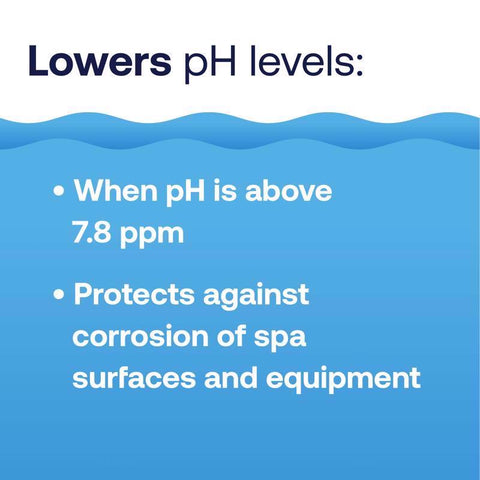 HTH Spa Granule pH Minus 2.5 lb, Pack of 6
