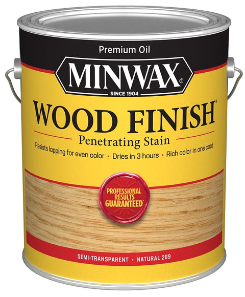 Minwax Wood Finish 710700000 Wood Stain, Natural, Liquid, 1 gal, Can, Pack of 2