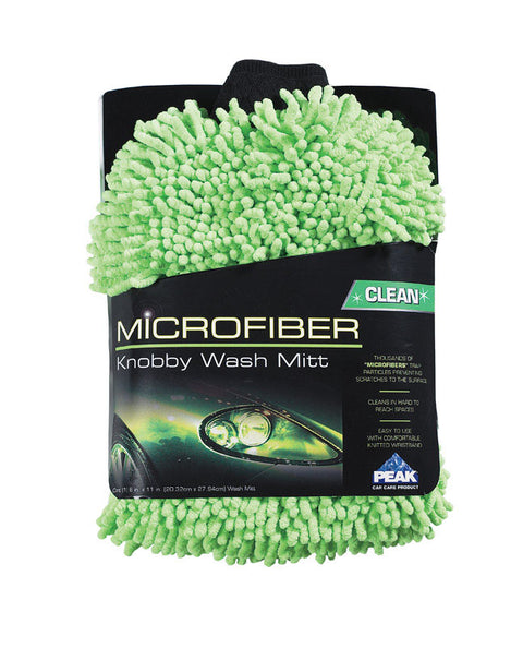 Peak 8 in. L x 0.5 in. W Microfiber Car Wash Mitt 1
