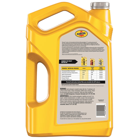 Pennzoil 10W-40 4-Cycle Conventional Motor Oil 5 qt 1 pk, Pack of 3