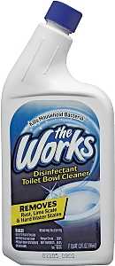 The Works 33310WK Toilet Bowl Cleaner, 32 oz Bottle, Liquid, Mint, Blue, Pack of 12