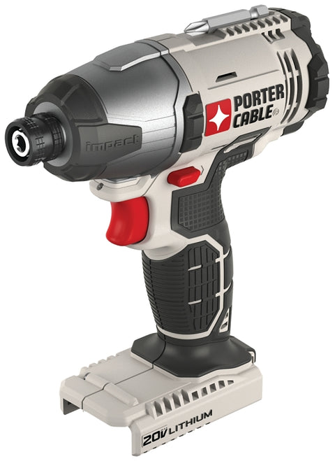 Porter-Cable PCC641LB Impact Driver Kit, Battery Included, 20 V, 1/4 in Drive, Hex Drive, 3100 ipm, 2800 rpm Speed