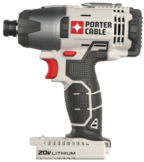 Porter-Cable PCC641LB Impact Driver Kit, Battery Included, 20 V, 1/4 in Drive, Hex Drive, 3100 ipm, 2800 rpm Speed