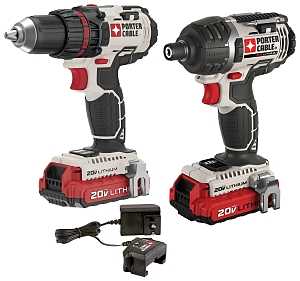 Porter-Cable PCCK602L2 Combination Tool Kit, Battery Included, 1.5 Ah, 20 V, Lithium-Ion, 2-Tools