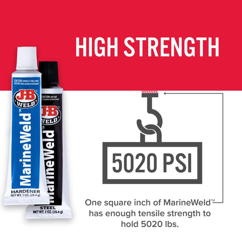 J-B Weld MarineWeld High Strength Automotive Epoxy Paste 1 oz