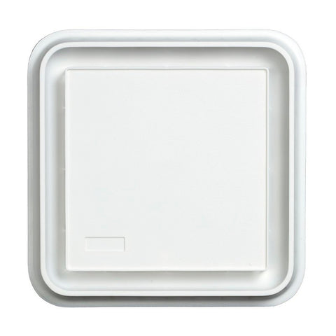 Broan BP20 Grill Assembly, 10 in L, 10 in W, Square, Plastic, White
