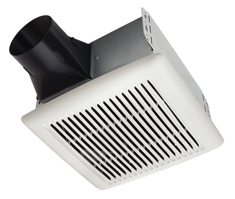 Broan InVent AE110 Bathroom Exhaust Fan, 9-1/4 in L, 10 in W, 0.3 A, 120 V, 1-Speed, 110 cfm Air
