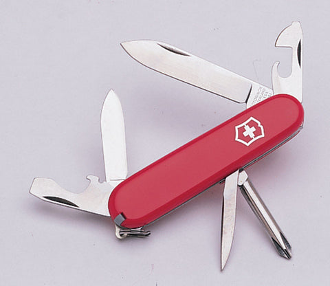 Victorinox Swiss Army Tinker Stainless Steel Pocket Knife Red