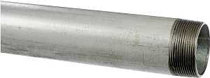 Kloeckner Metals GALV 11/4 Pipe, 1-1/4 in, 21 ft L, Threaded