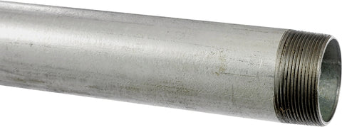Kloeckner Metals GALV 11/2 Pipe, 1-1/2 in, 21 ft L, Threaded