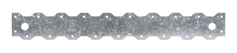 Simpson Strong-Tie ST Series ST6215 Strap Tie, 16-5/16 in L x 2-1/16 in W Dimensions, 16 ga, Steel, Galvanized/Zinc, Pack of 25