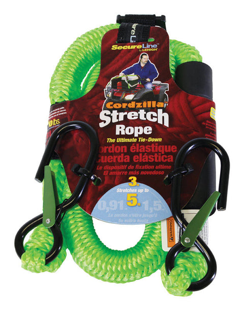 Cordzilla Bungee Cord Stretch Rope 3 ft. L 400 lb. 1 pk